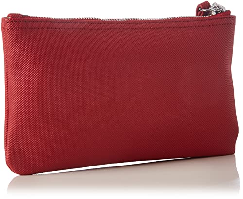 Lacoste NF3423DC, Clutch para Mujer, Bordeaux, Talla única