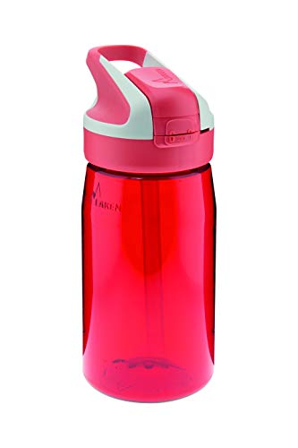 Laken Unisex - Botella de Tritán para Adultos, Niñas Y Niños con Cierre Summit, 0,45 L, Color Rojo, tamaño, 7.3 x 7.3 x 17.7centimeters