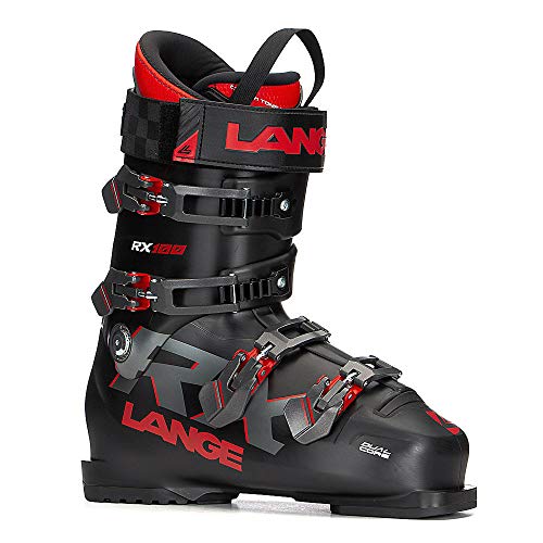 Lange RX 100 Botas de Esquí, Adultos Unisex, Negro/Rojo, 285