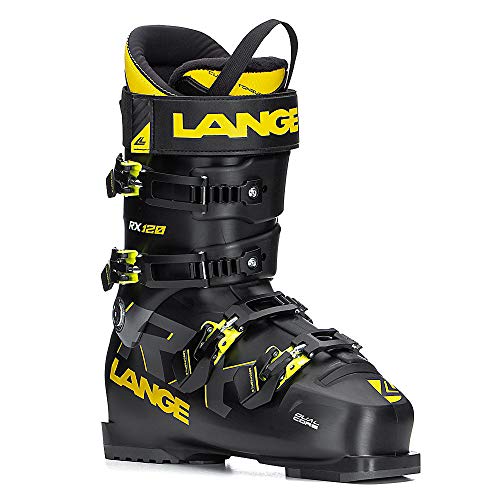 Lange RX 120 Botas de Esquí, Adultos Unisex, Negro/Amarillo, 285