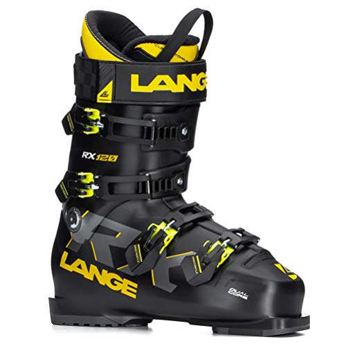 Lange RX 120 Botas de Esquí, Adultos Unisex, Negro/Amarillo, 285