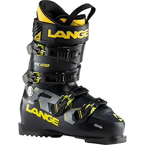 Lange RX 120 Botas de Esquí, Adultos Unisex, Negro/Amarillo, 290