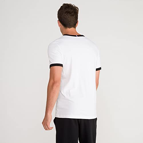 Le Coq Sportif ESS tee SS N°4 Camiseta, Hombre, New Optical White, S