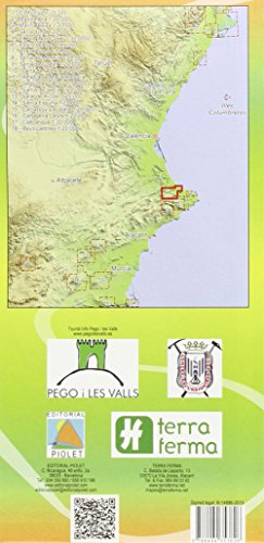 Le Valls de la Marina Alta. Parc Natural de la Marjal de Pego – Oliva. Escala 1:20.000. Editorial Piolet.