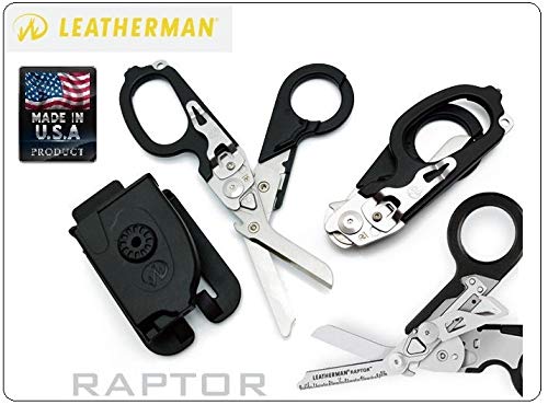 Leatherman Raptor® - Tijeras Multiusos con Funda balística, Emergencia, Sanitario, médico, Enfermera, Militar, Original de EE. UU. Art. LTG831742