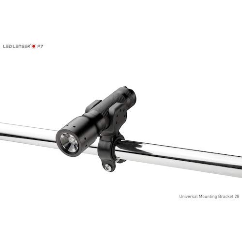 LED Lenser 7799-PT - Soporte universal para bicicleta B7.2/M7/M7R/MT10/P7/P7.2/P7QC/P7R/T2 unisex, color negro