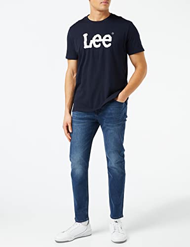 Lee Wobbly Logo Tee, Camiseta, Hombre, Azul (Navy Drop Ee), XX-Large