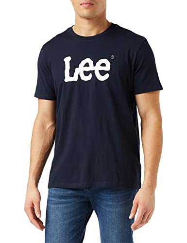 Lee Wobbly Logo Tee, Camiseta, Hombre, Azul (Navy Drop Ee), XX-Large