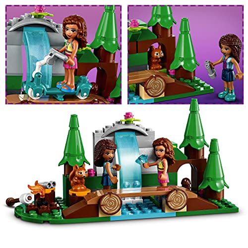 LEGO 41677 Friends Bosque: Cascada, Juguete de Construcción para Niñas y Niños +5 Años con Mini Muñecas