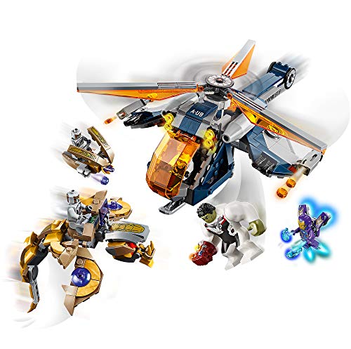 LEGO Super Heroes - Vengadores Rescate en Helicóptero de Hulk, Set de Construcción de Endgame, Incluye Minifiguras de Juguete de La Viuda Negra y Pepper Potts Entre Otros (76144)