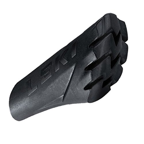 Leki Power Nordic Walking - Tope de goma (talla única), color negro