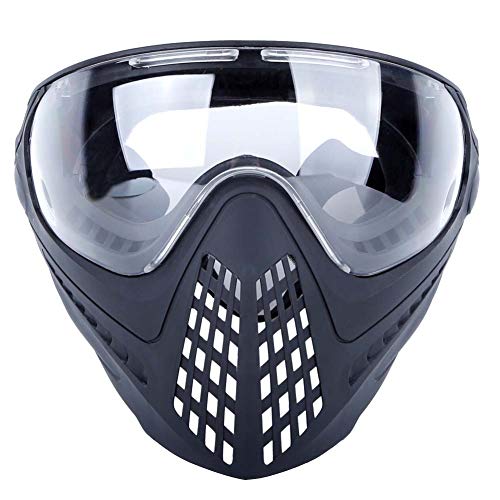 Leoie Airsoft - Máscara de paintball con gafas, máscara de cara completa, para deportes al aire libre, de nailon, para deportes al aire libre, Talla única., medium