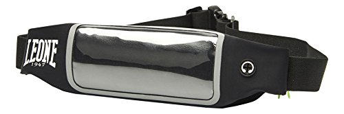 LEONE 1947 – Belt Bag Riñonera Porta móvil, Color Negro, Unisex