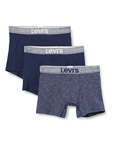 Levi's Denim Men's Boxer Briefs Multipack (3 Pack), Nasturcio, S para Hombre