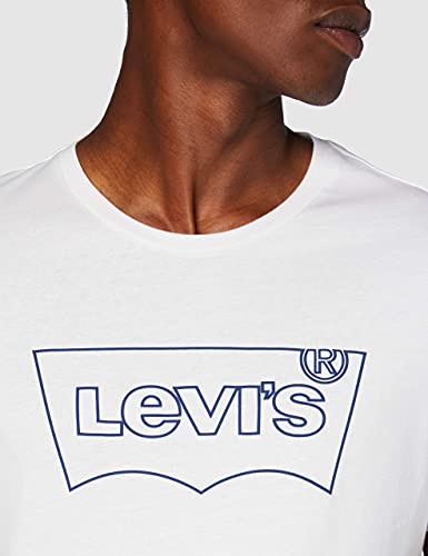 Levi's Housemark Graphic tee Camiseta, Ssnl Hm Outline White, M para Hombre
