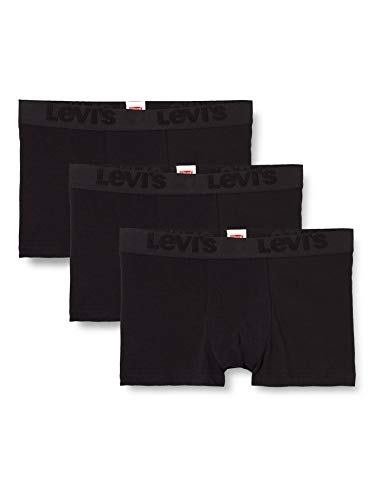 Levi's Premium-Trunks para Hombre (3 Unidades), Negro, M (Pack de 3)