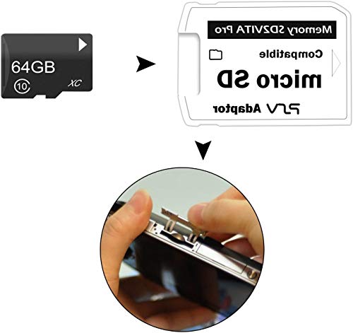 LEXINCHENG SD2VITA Pro Adaptador Pro 5.0 para tarjeta de memoria PS VITA 3.60 Henkaku Micro SD PSVITA