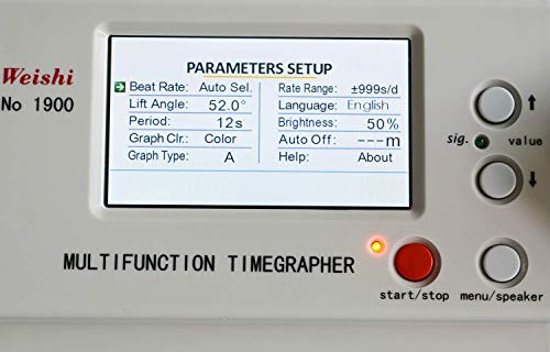 LLF Multifunción Timegrapher Pantalla LCD NO.1900, nuevo Coaxial MTG Watch Tester Timing Machine Tester Herramientas (Europe Plug)