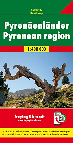Los Pirineos, mapa de carreteras. Escala 1:400.000. Freytag & Berndt.: Wegenkaart 1:400 000: AK 0520 (Auto karte)