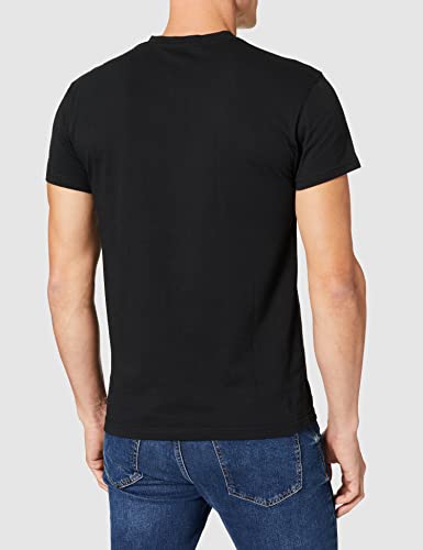 Lower East Camiseta con escote en pico, Hombres, Negro (paquete de 5), S
