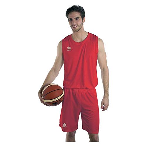 Luanvi Basket Pol Camiseta Deportiva sin Mangas, Hombre, Rojo, L
