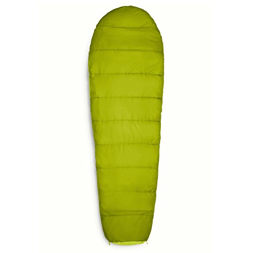 Lumaland Outdoor Saco de Dormir, ca. 230 x 80 cm, Bolsa de Transporte incluida, ca. 50 x 25 cm, Verde Oliva