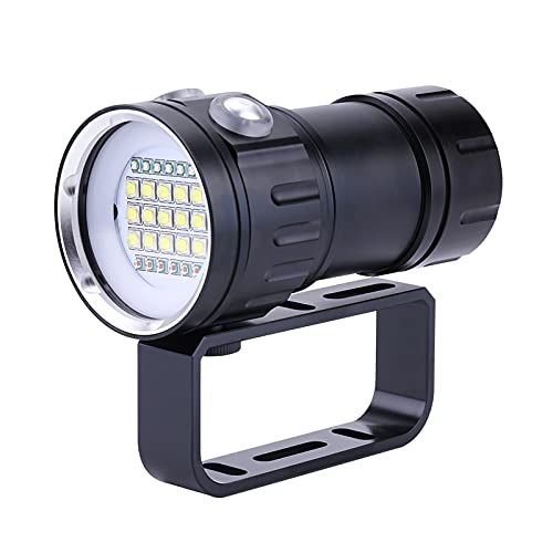 Luz De Buceo 80M,Linterna LED Para Video Submarino Luz De Relleno De Alta Potencia, Impermeable IPX8,iluminación Para Fotografía