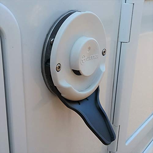 MaJoCompTec DRIPGUIDE - Desagüe de condensación para la tapa de la chimenea, accesorio para la chimenea de escape de la calefacción en caravana (negro, DRIPGUIDE Truma XL)