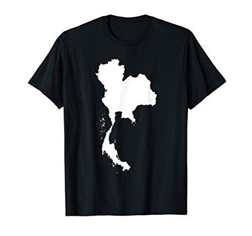 Mapa de Tailandia Camiseta