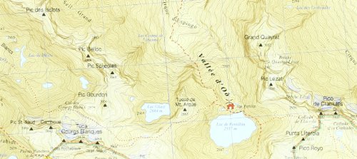 Mapa Excursionista Posets-llardana, E 1:25.000 (Top 25 (prames))