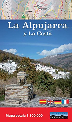 Mapa La Alpujarra y La Costa. Escala 1:100.000. Editorial Penibética.