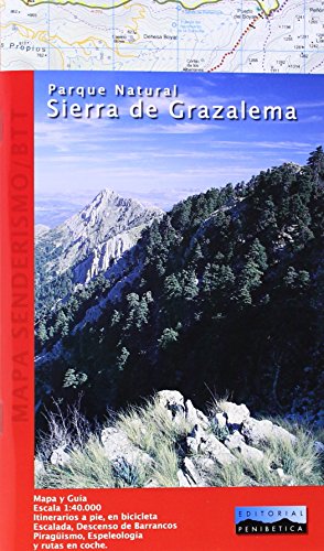 Mapa Parque Natural Sierra de Grazalema. Escala 1:40.000. Editorial Penibética.