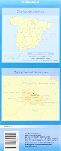 Mapa provincial La Rioja 1:200000