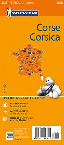 Mapa Regional Corsica: Michelin Regional Maps: France (Carte regionali)