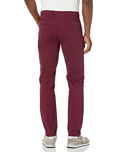 Marca Amazon - Goodthreads Slim-Fit 5-Pocket Chino Pant Casual-Pants, Burgundy, 29W x 32L