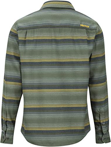 Marmot Fairfax Midweight Flannel LS - Camiseta de Manga Larga para Hombre, Hombre, 44550-9142-3-S, Golden Leaf, Small