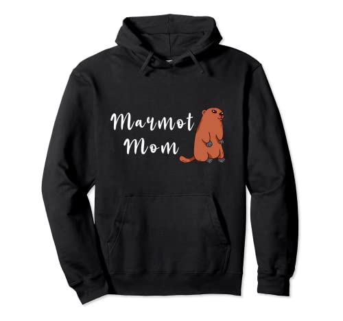 Marmot mamá Woodchuck roedor animal madre marmota Sudadera con Capucha