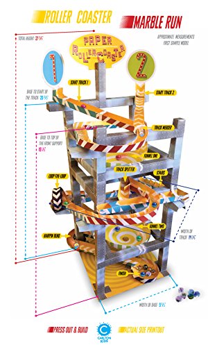 Master Builder - Roller Coaster Marble Run: Construct Your Own Huge Marble Run - Out Of Paper!