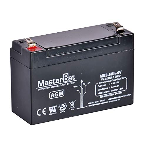 Master U-Power Bateria Plomo AGM 3.5Ah 4V