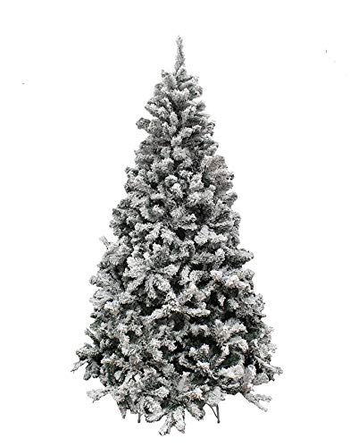 MAURER 5480022 Arbol De Navidad Nevado 240 cm. 1500 Ramas. Hojas De PVC con Nieve Artifical, Cranberry, 240 cms