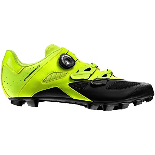 Mavic Crossmax Elite - Zapatillas Hombre - Amarillo/Negro Talla del Calzado UK 9 | EU 43 1/3 2019