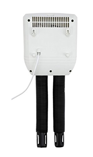 Melissa 16540009 - Calentador eléctrico de zapatos para botas, botas de goma y guantes, secadora para zapatos de senderismo o de esquí, calefacción con ventilador y temporizador para 1 par de zapatos
