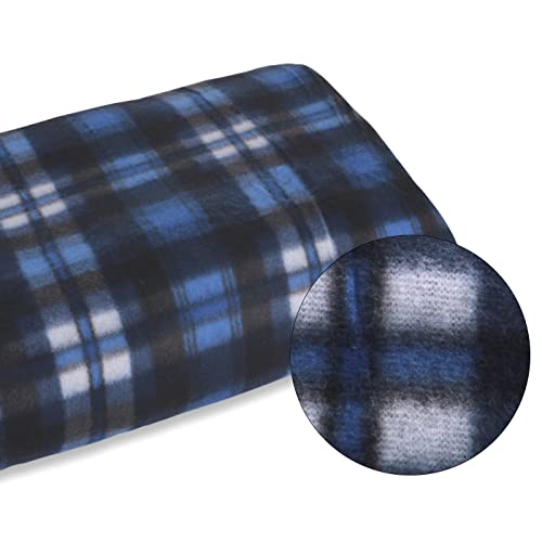 MERCURY TEXTIL-Manta de Tejido Polar para sofá y Cama, 100% Poliéster, Transpirable y Suave (Azul)