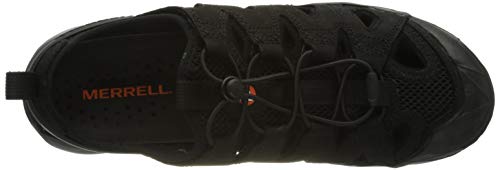 Merrell Choprock Leather Shandal, Zapatillas Impermeables para Hombre, Negro, 42 EU