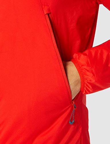 Millet - K Belay Hoodie - Chaqueta Softshell Cortavientos para Hombre - Compresible y Ligera - Alpinismo, Aproximación, Escalada - Rojo
