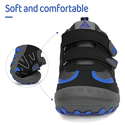 Mishansha Botas de Senderismo Niño Antideslizante Zapatos de Correr Niña Caminar Gimnasia Zapatillas Negro 29