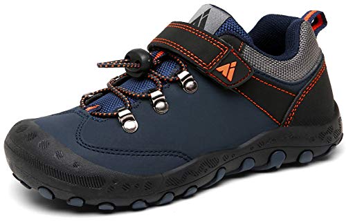 Mishansha Zapatillas de Senderismo Niños Zapatos Montaña Niña Calzado Trekking Niñas Transpirable Azul Oscuro 38 EU