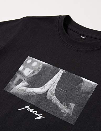 Mister Tee Kids Pray tee Camiseta, Negro (Black 00007), 164 (Talla del Fabricante: 158/164) para Niños