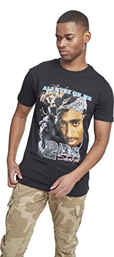 Mister Tee Tupac Retro Camiseta, Hombre, Negro, 4XL