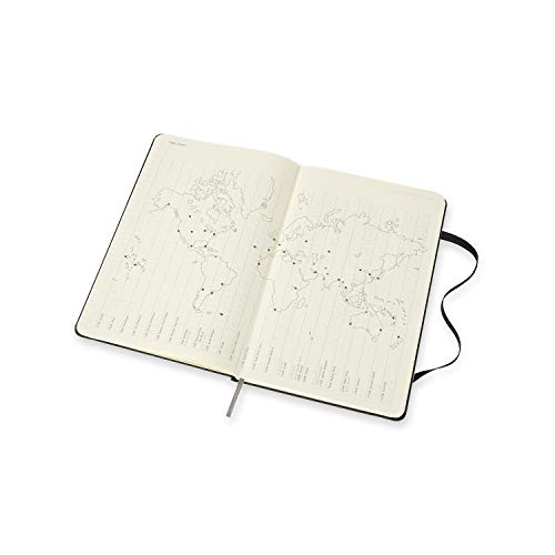 Moleskine, Agenda Mensile 2022, Planner Mensile 12 Mesi, Monthly Notebook con Copertina Rigida, Formato Large 13 x 21 cm, Colore Nero, 128 Pagine